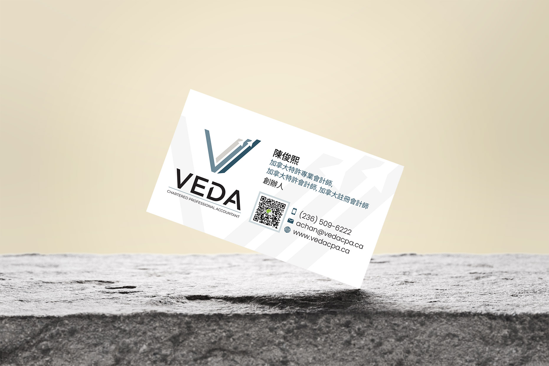 Veda Chinese business cards